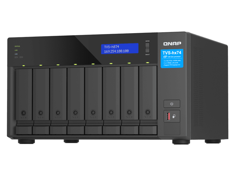 QNAP 8 Bays QuTS hero NAS - Diskless