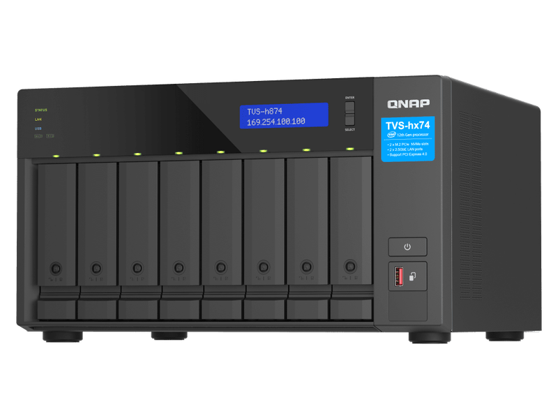 QNAP TVS-h874-i7-32G 8-bay QuTS hero NAS