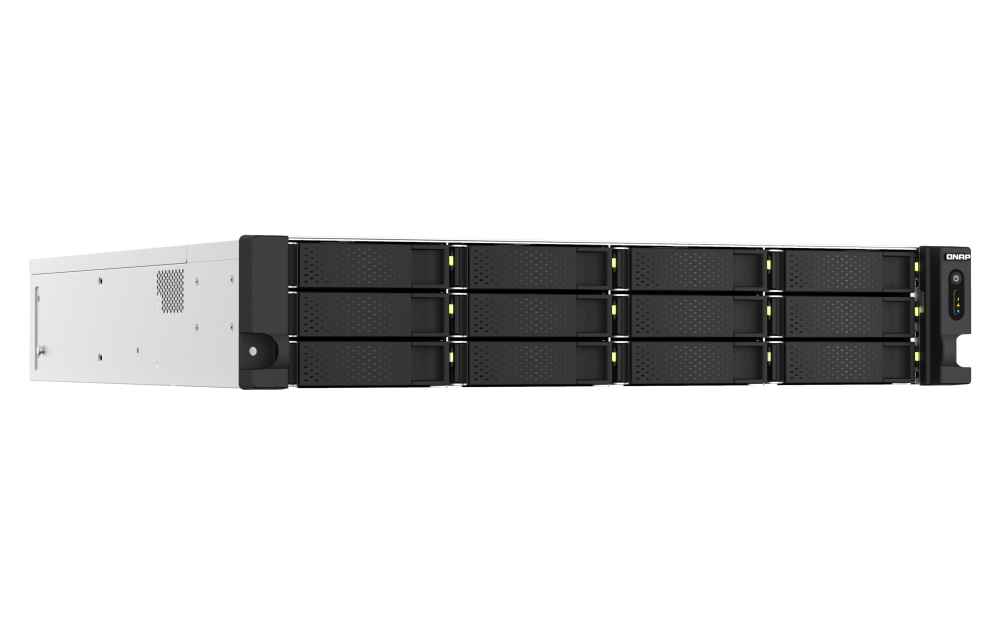 QNAP TS-h1887XU-RP-E2336-32G18-Bay 2U rackmount NAS Intel Xeon E-2336 6 cores/12 threads 2.9 GHz processor boost up to 4.8 GHz 32 GB ECC DDR4 3 Yrs WTY