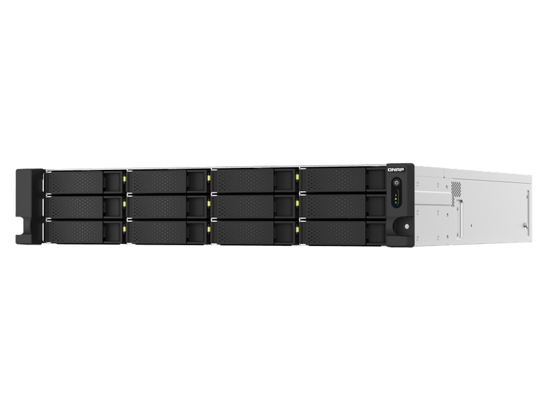 QNAP TS-h1887XU-RP-E2336-32G18-Bay 2U rackmount NAS Intel Xeon E-2336 6 cores/12 threads 2.9 GHz processor boost up to 4.8 GHz 32 GB ECC DDR4 3 Yrs WTY