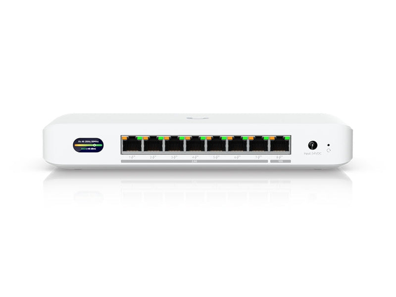 Ubiquiti Device Bridge Switch UDB-SWITCH , Compact PoE+ Switch* 1 10 GbE Port, 7 2.5 GbE Ports, 6 GHz, WiFi 7 Integration, Seamless, High-Capacity,UniFi WiFi.