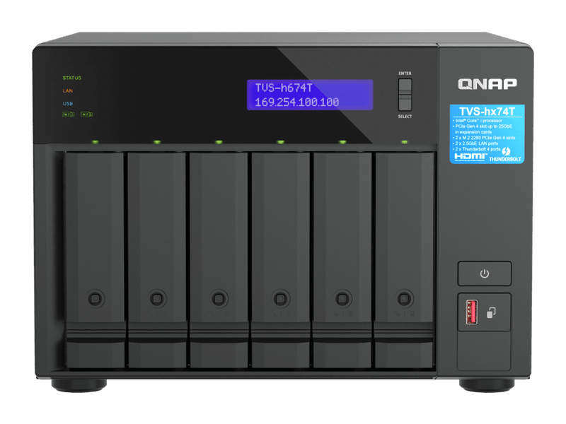 QNAP TVS-h674T-i5-32G 6-bay QuTS hero NAS