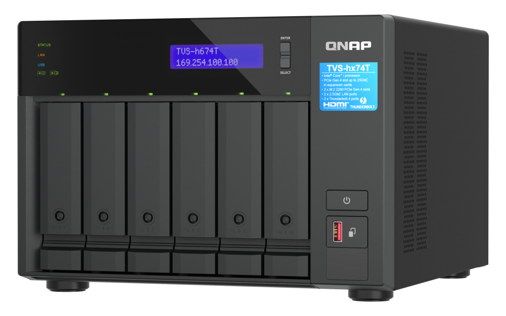 QNAP TVS-h674T-i5-32G 6-bay QuTS hero NAS