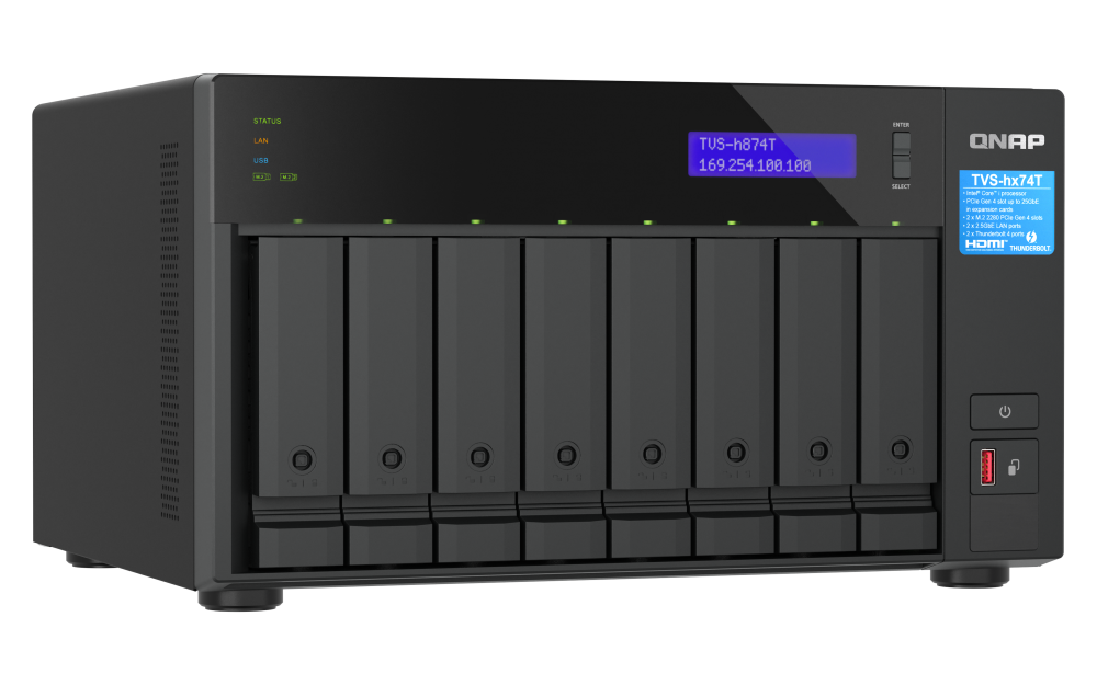 QNAP TVS-h874T-i9-64G 8-bay QuTS hero NAS