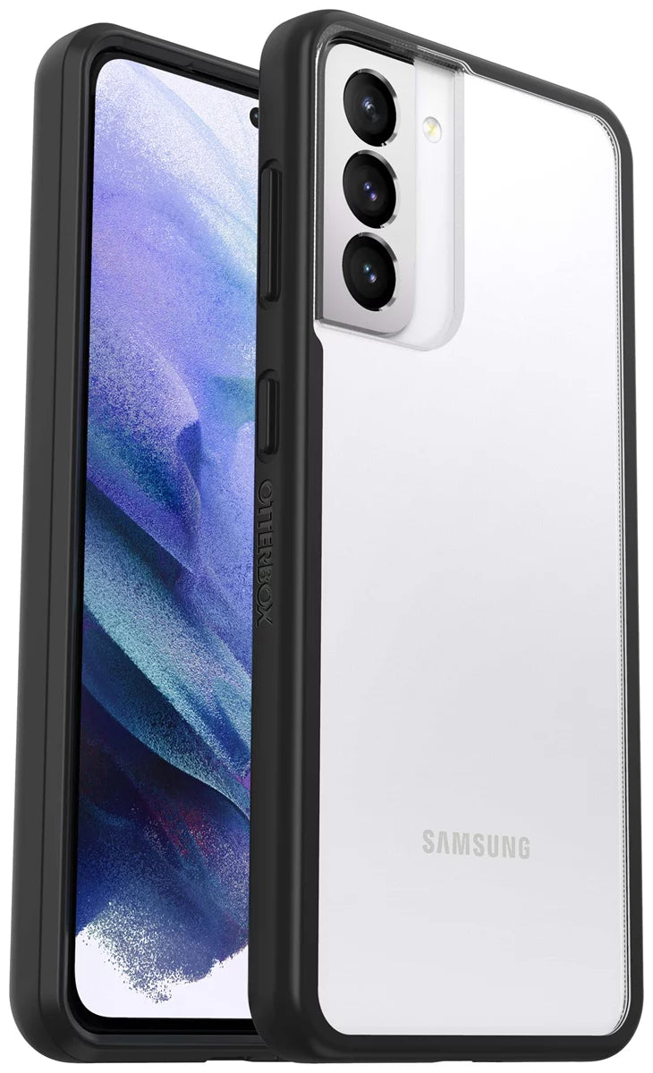 OtterBox React Samsung Galaxy S21 5G 6.2' Case Black Crystal Clear/Black