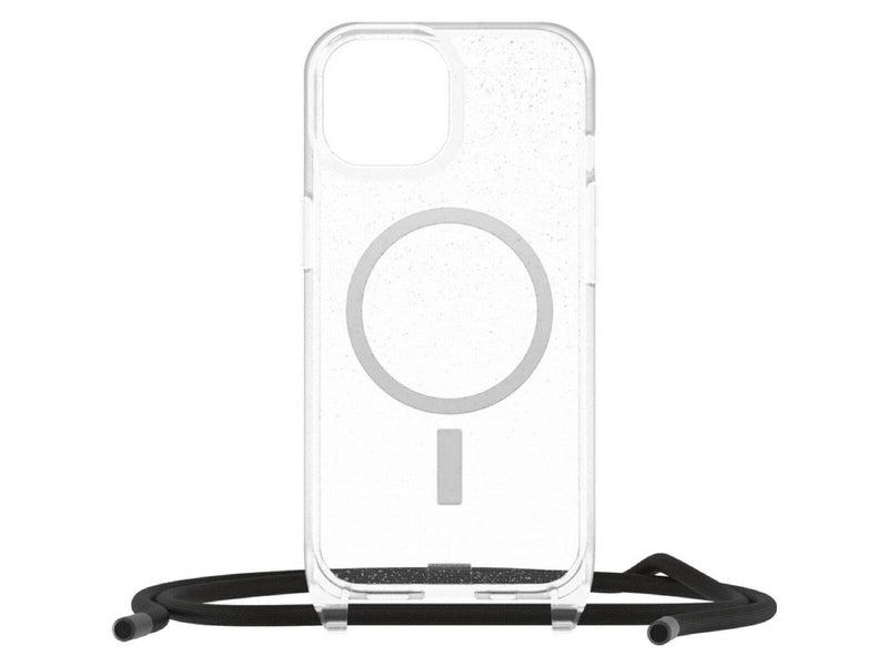 OtterBox React Necklace MagSafe Apple iPhone 15 6.1' Case Stardust Clear Glitter
