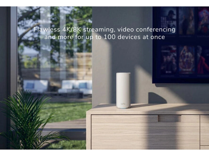 Netgear Orbi 770 Series AX11000 Tri-Band WiFi 7 Whole Home Mesh System - 3 Pack RBE773-100APS