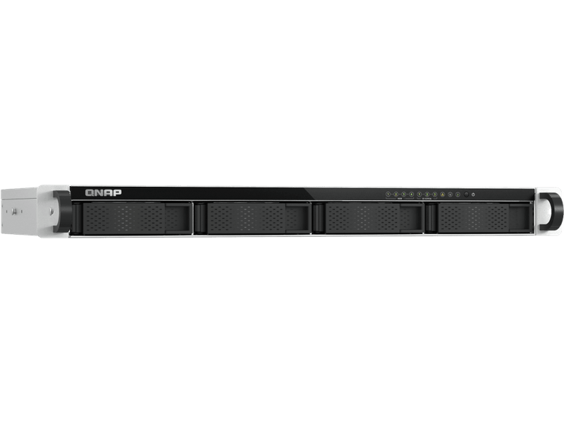 QNAP TS-h765eU-8G 4-Bay 3.5" SATA + 3x E1.S/PCIe M.2 2280 1U short depth rackmount NAS