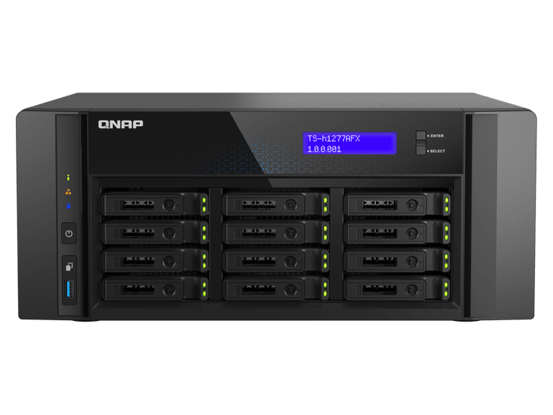 QNAP TS-h1277AFX-R7-32G AMD Ryzen 7000 series 32 GB DDR4 memory 1x 32GB redundant power 3 Yrs