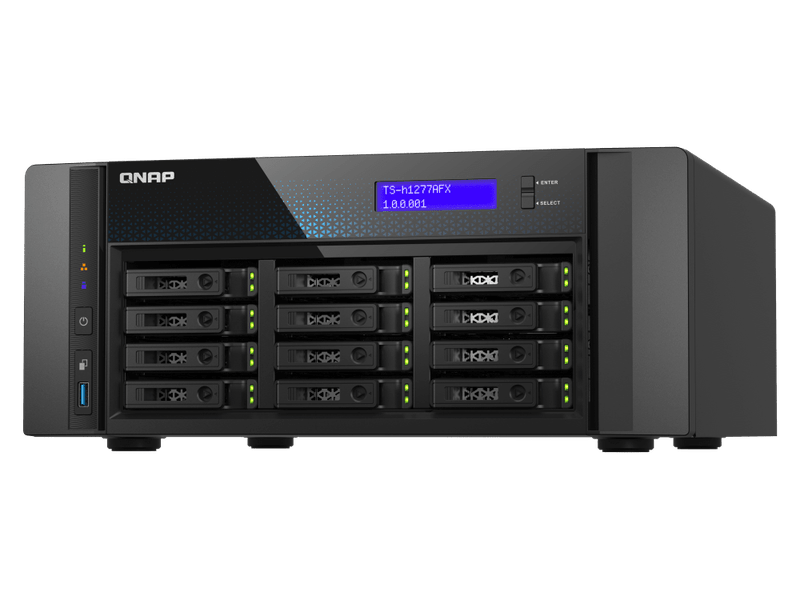 QNAP TS-h1277AFX-R7-32G AMD Ryzen 7000 series 32 GB DDR4 memory 1x 32GB redundant power 3 Yrs