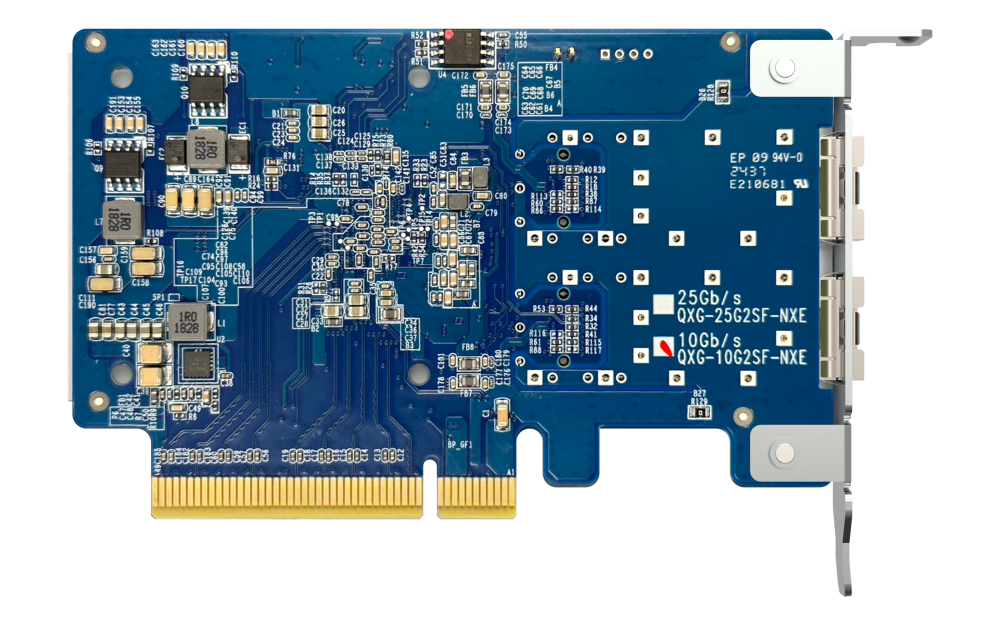 QNAP Dual-port SFP+ 10GbE network expansion card; low-profile formfactor; PCIe Gen3 x8