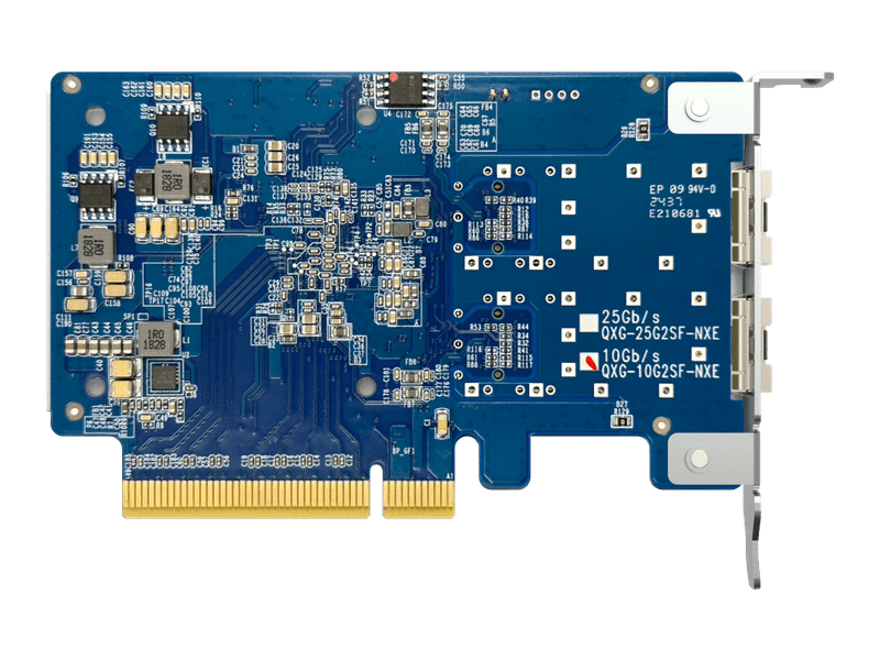 QNAP Dual-port SFP+ 10GbE network expansion card; low-profile formfactor; PCIe Gen3 x8