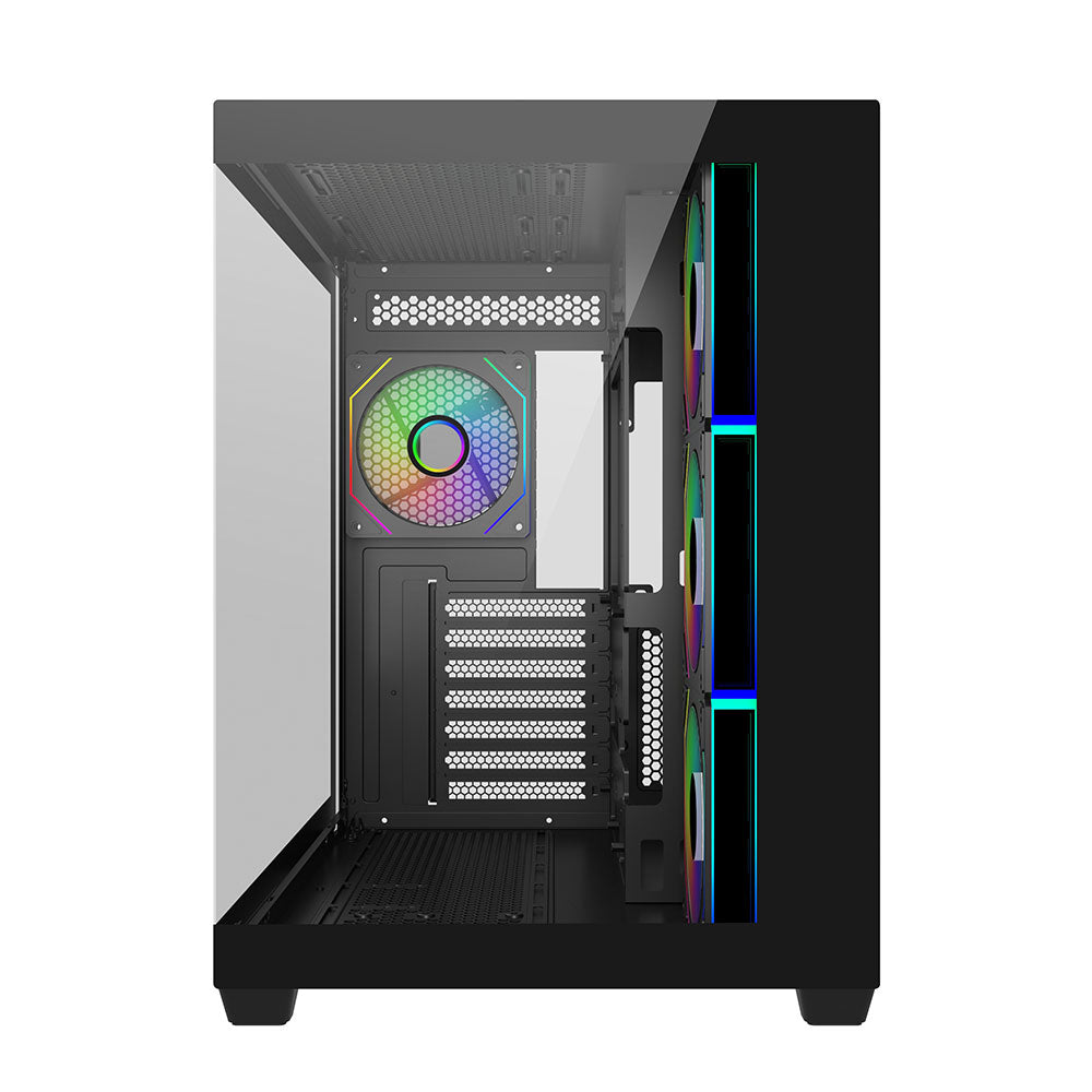 Cooler Master Elite 681 Tempered Glass Mid-Tower ATX Case - Black
