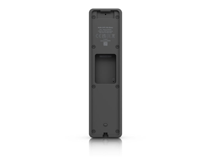 Ubiquiti G6 Entry, All-Weather, PoE+ Doorbell, Enhanced AI Detections, Two-Way Audio, Secondary Package Camera, Integrated Access Reader Capabilities.