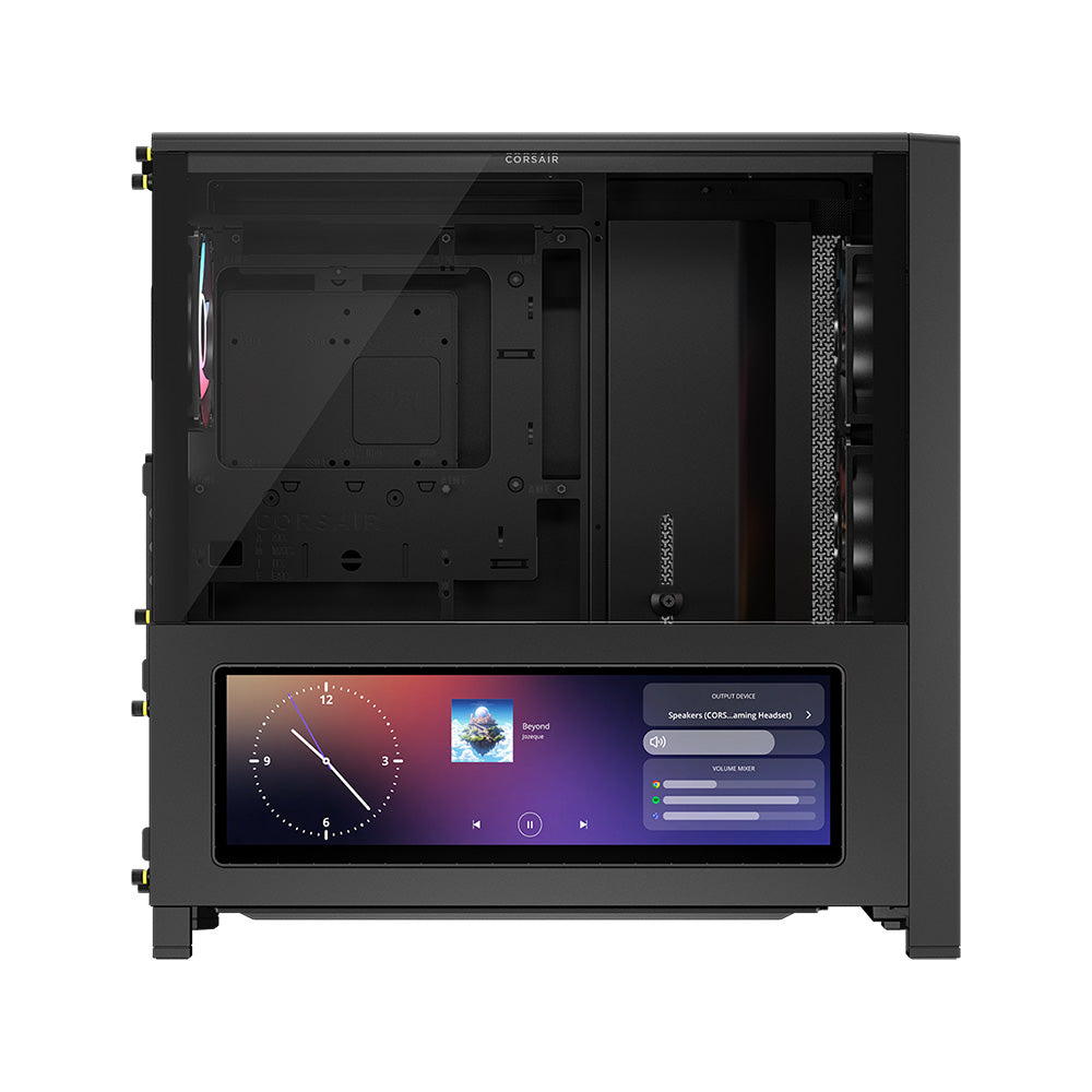Corsair FRAME 4000D LCD RS ARGB Premium Mid-Tower E-ATX PC Case - Black