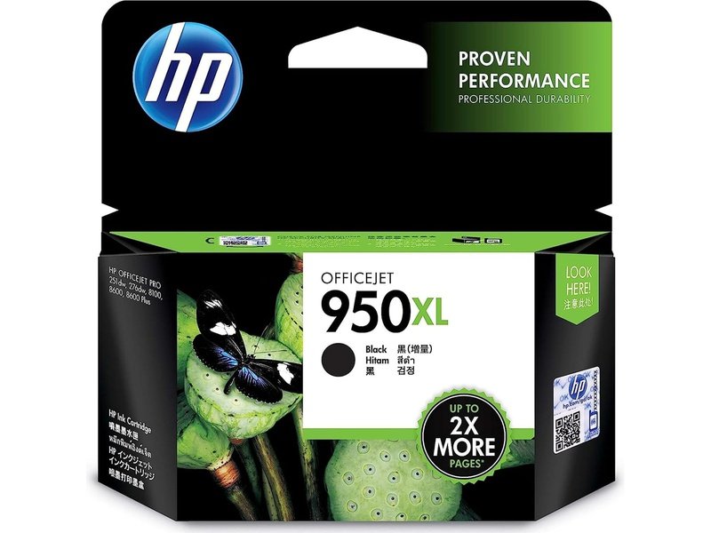 HP 950XL Original Inkjet Ink Cartridge - Black Pack - 2300 Pages