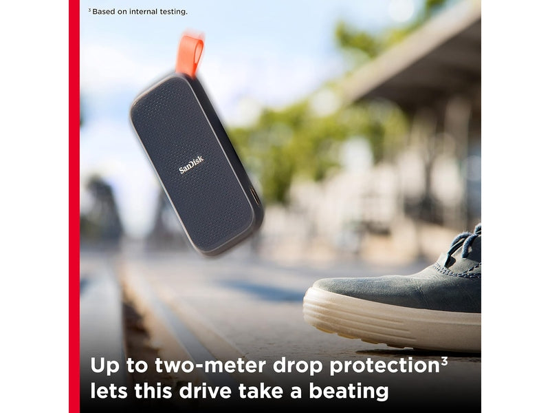 SanDisk Portable SSD, SDSSDE30 1TB, USB 3.2 Gen 2, Type C to A cable