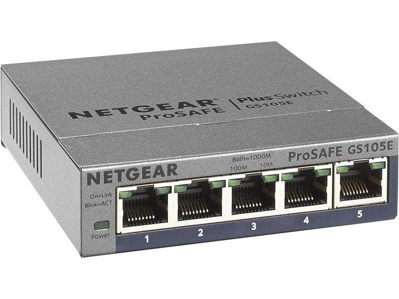 Netgear 5-Port Gigabit Ethernet Plus Switch - GS105E