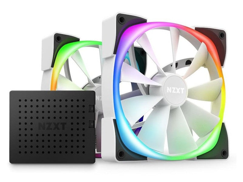 NZXT Aer RGB 2 140mm PWM Case Fan With R&F Controller 2 Pack