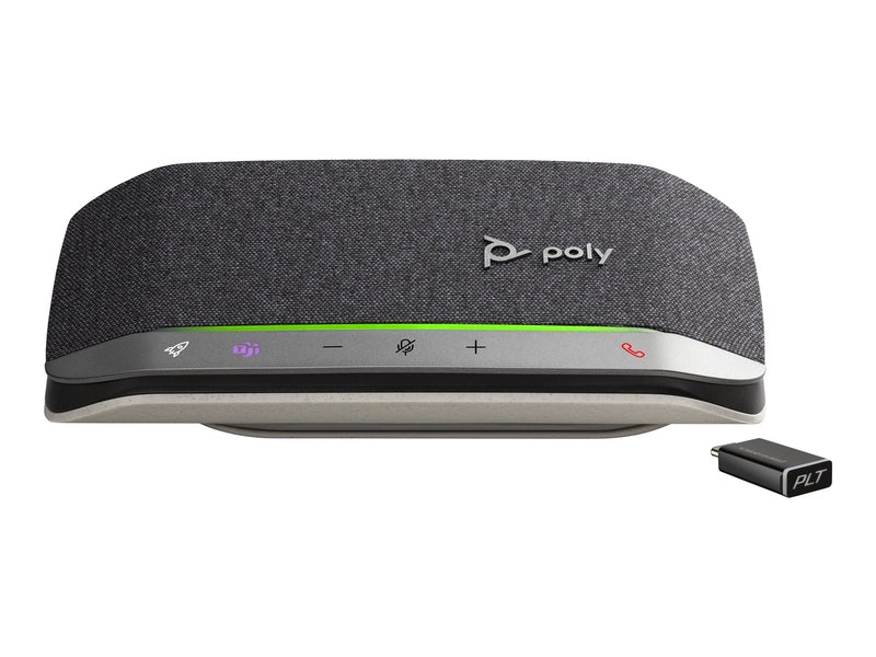 HP Poly Sync 20+ Microsoft Teams Certified Speakerphone + USB-C/A Adapter B95VLAA