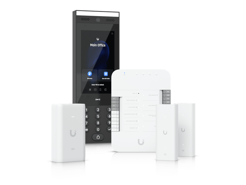 Ubiquiti Gate Access Starter Kit, Control Vehicle Gate by Connect Intercom & Authorize Gate access License Plate Unlock, PoE++, 50V DC, 1A