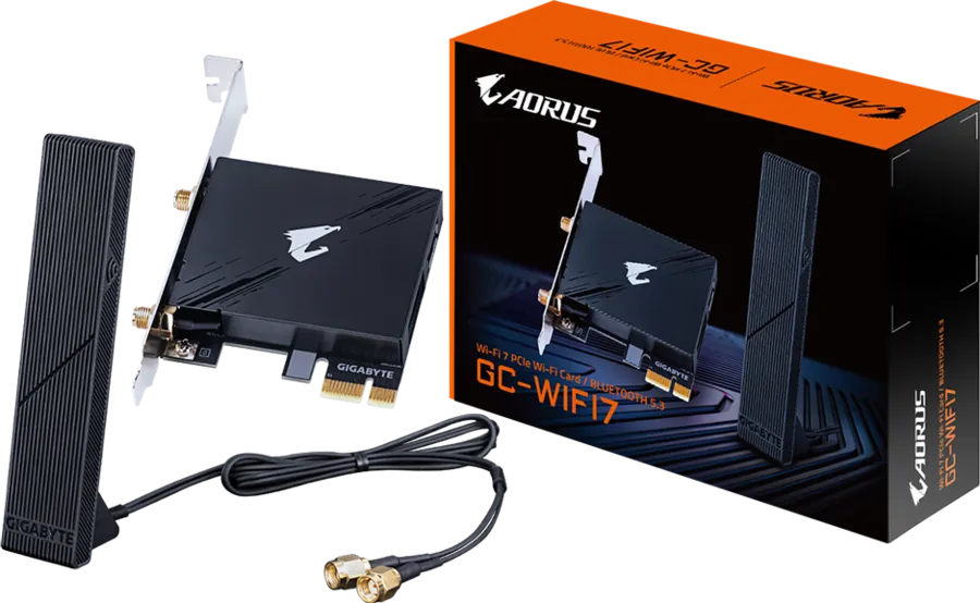 Gigabyte Tri-band Wi-Fi 7 Bluetooth 5.3 PCI Express Adapter (GC-WIFI7)