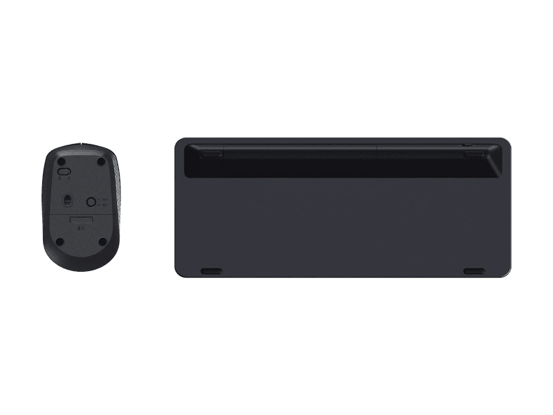 RAPOO X9010M Multi-mode Aluminium Base, Wireless Ultra-slim Combo Set, up to 12 Months Battery, Bluetooth or 2.4Ghz. Office Business Retail Grey