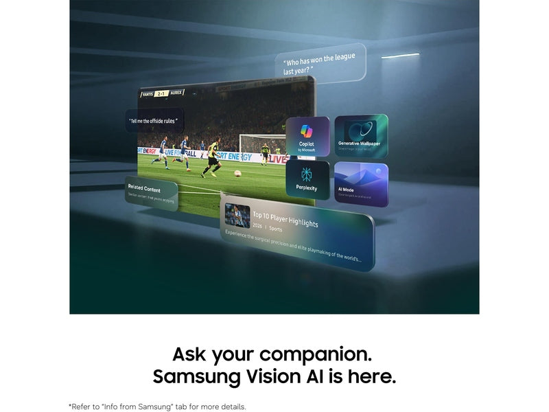 Samsung 50" M70H Mini LED 4K Smart AI TV 2026 UA50M70HAWXXY