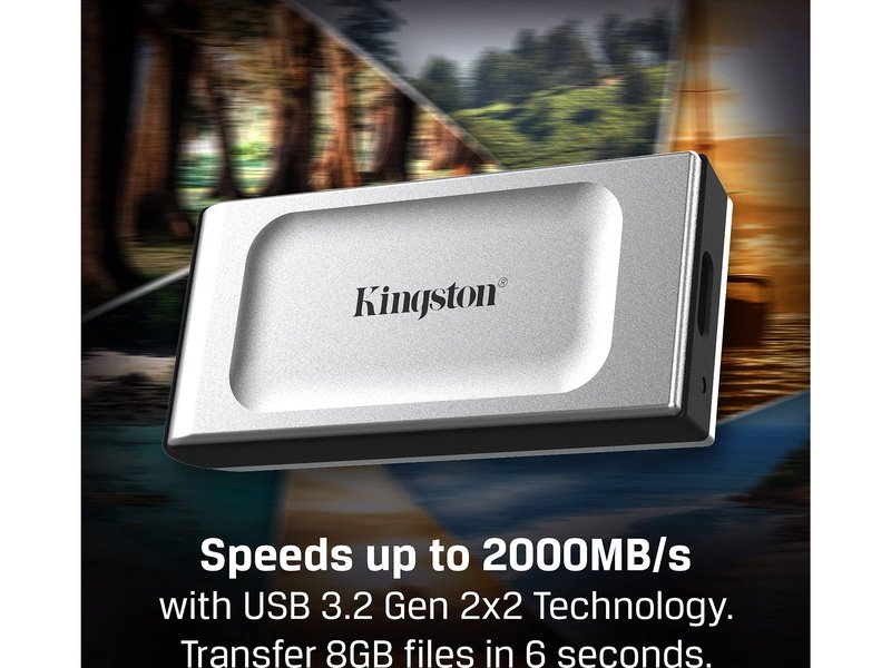 Kingston XS2000 1TB Portable Rugged SSD