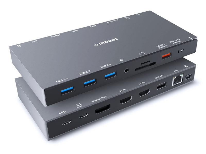 mbeat 15-in-1 Triple Display USB-C Dock