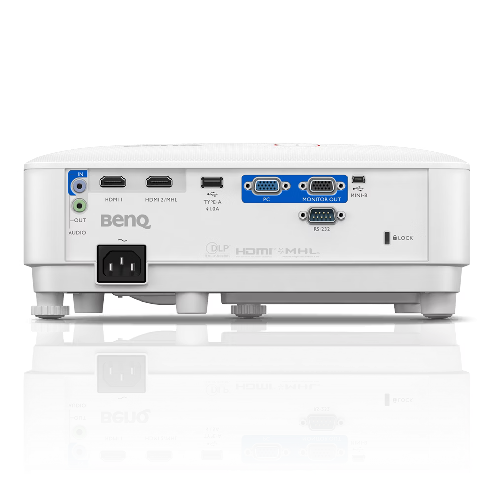 BenQ TH671ST 1080P, Lamp, DLP, Cinema Projector, 1920x1080 Resolution, 3000 Lumens, 10,000:1 Contrast, 2 Year Warranty, White