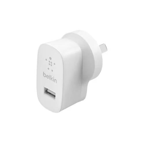 Belkin BOOST↑CHARGE 12W AC Adapter For USB Device, iPad, Smartphone, iPhone - White