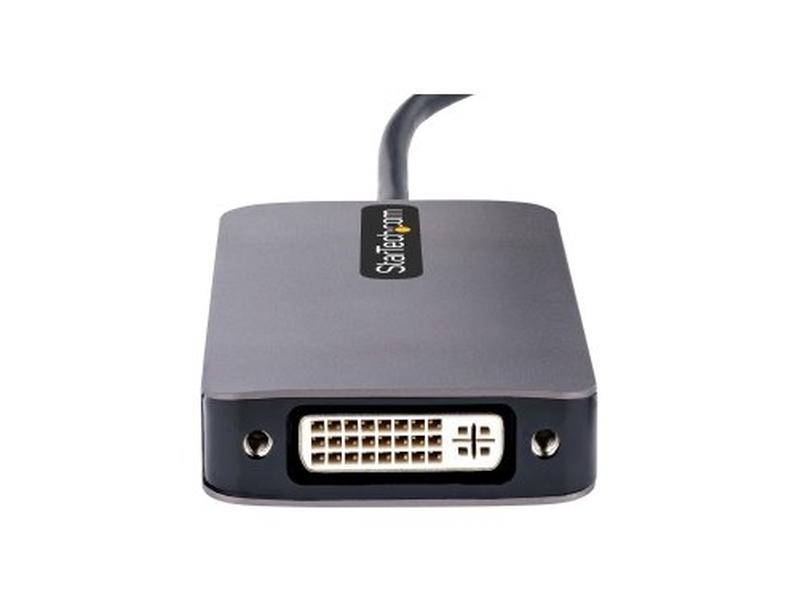StarTech SB C Video Adapter, USB C to HDMI DVI VGA Adapter, 4K 60Hz
