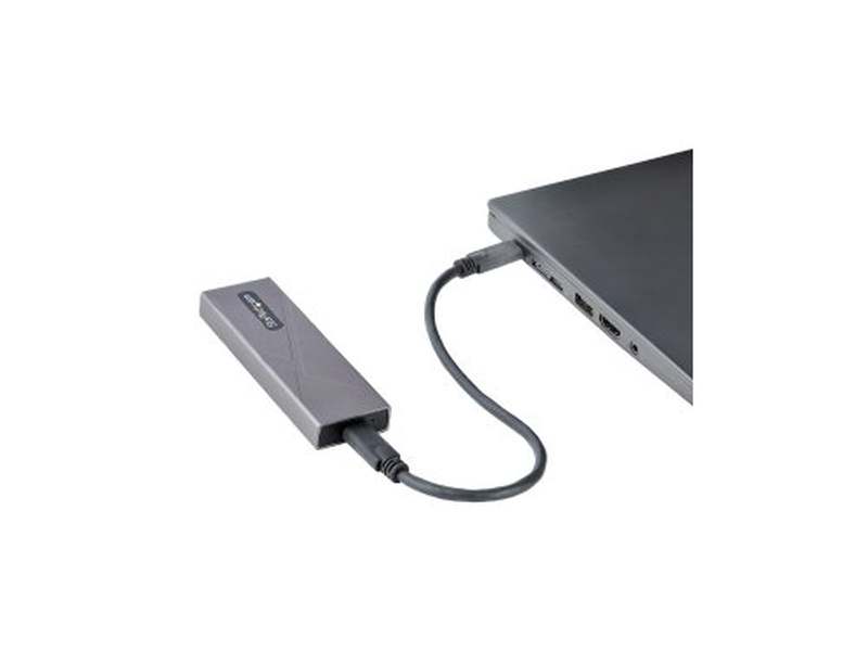 StarTech USB-C 10Gbps to M.2 NVMe or M.2 SATA SSD Enclosure, Tool-free M.2 PCIe/SATA SSD Aluminum Enclosure, USB-C & USB-A Host Cables