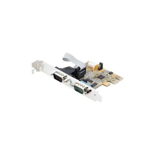 StarTech 2-Port PCI Express Serial Card, Dual Port PCIe to RS232 DB9 Serial Card, for Windows & Linux