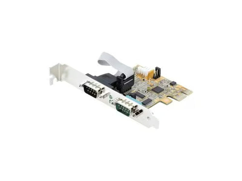 StarTech 2-Port PCI Express Serial Card, Dual Port PCIe to RS232 DB9 Serial Card, for Windows & Linux