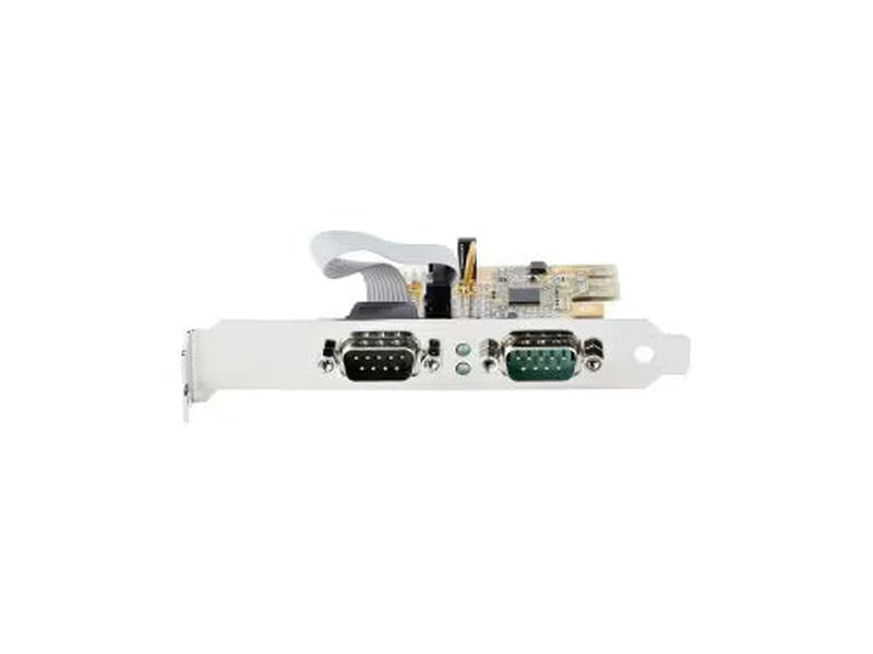 StarTech 2-Port PCI Express Serial Card, Dual Port PCIe to RS232 DB9 Serial Card, for Windows & Linux