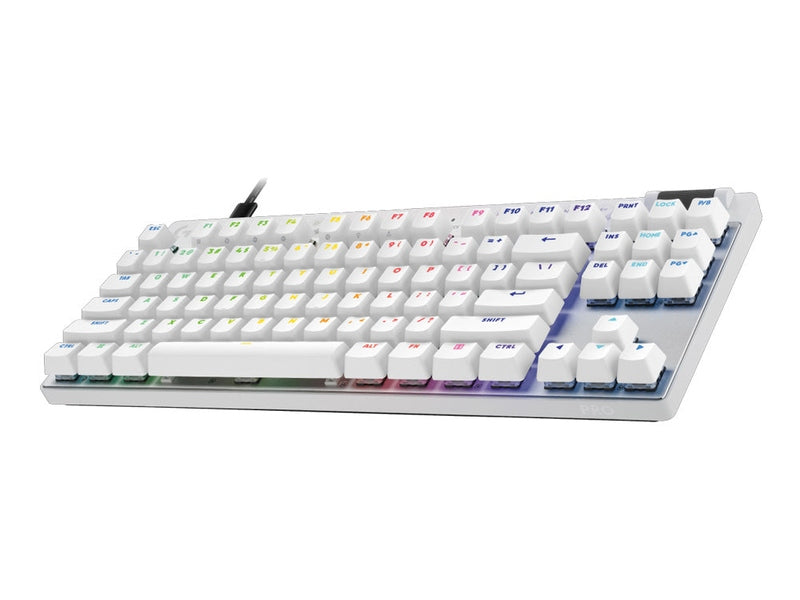Logitech G PRO X TKL RAPID RGB Wired Mechanical Gaming Keyboard with Magnetic Analog Switches - White 920-013243