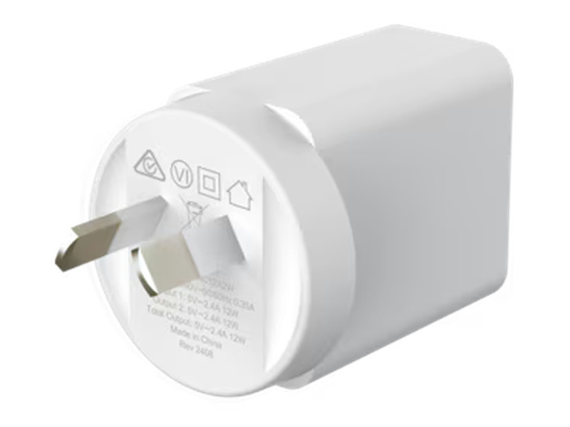 Comsol 12W Dual Port USB-A Wall Charger - AC12A2W