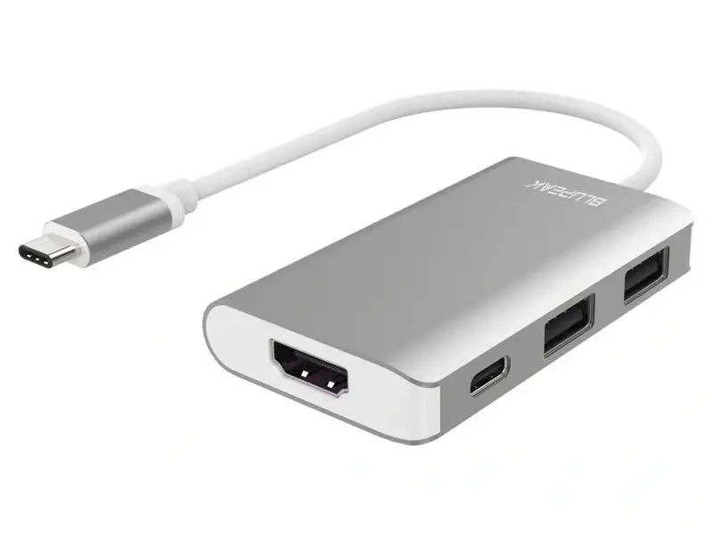 Blupeak USB-C 3-in-1 Multi-Port Adapter with Power Delivery