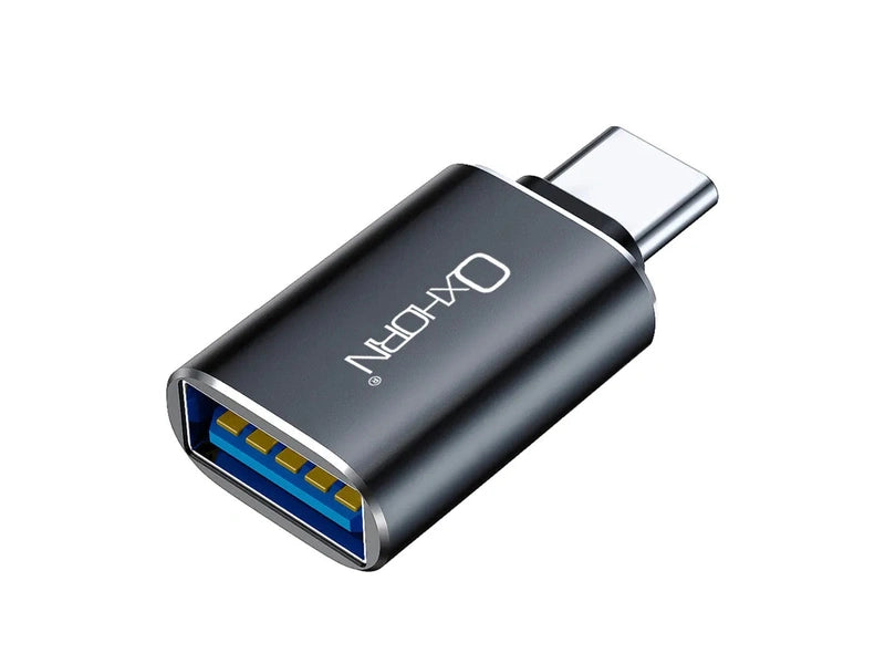 USB C OTG Adapter, USB 3.0, Data, Charging - Aluminum Balck