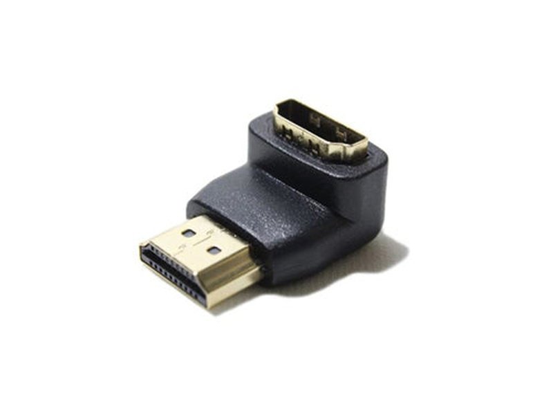 HDMI Male to HDMI Female Adapter 90 Degree Down