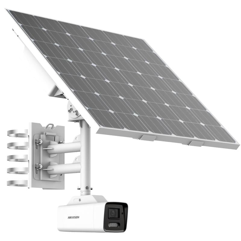 Hikvision Solar Anpr 2XS6A46G1 4MP Bullet 4G Kit,80W Panel,Vari2.8-12mm, IR30M,1Yrbatt, 5Yr