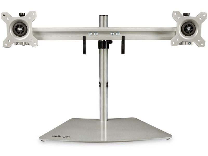 StarTech Dual Monitor Stand Free Standing Desktop Pole Stand For 2x 24"