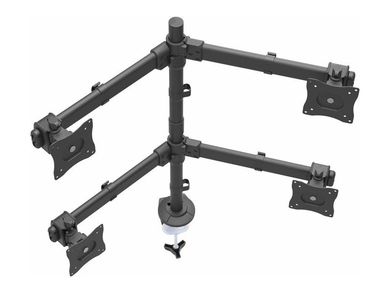 StarTech Quad Monitor Desk Mount <27" <8KG Full Motion H/ADJ VESA Black