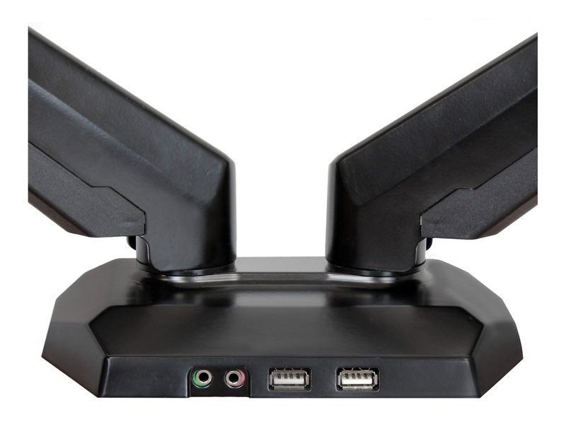 StarTech Dual Monitor Desk Mount <32" <8KG Full Motion VESA Black USB Audio