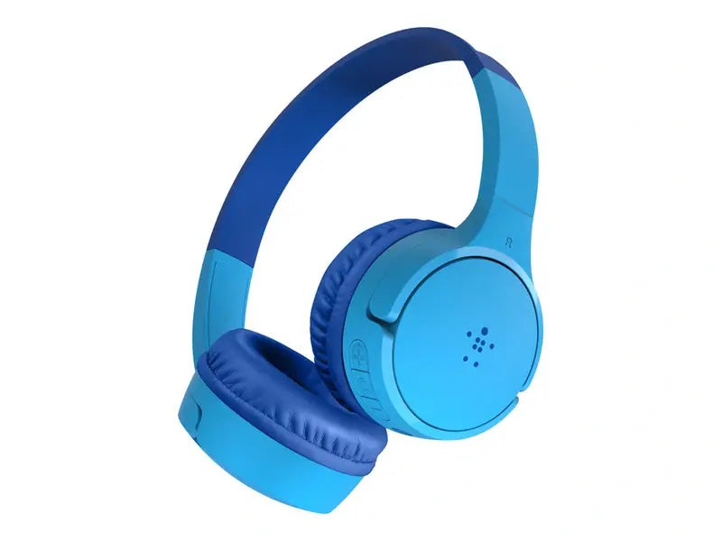 Belkin SoundForm Mini Wired/Wireless Over-the-head Stereo Headset Blue