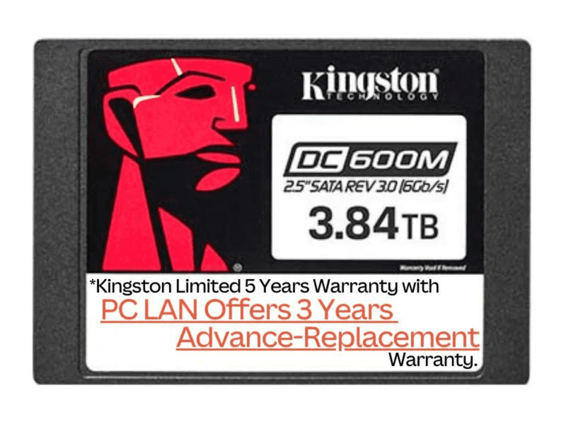 Kingston 3.84TB DC600M MU 2.5” Enterprise SATA SSD