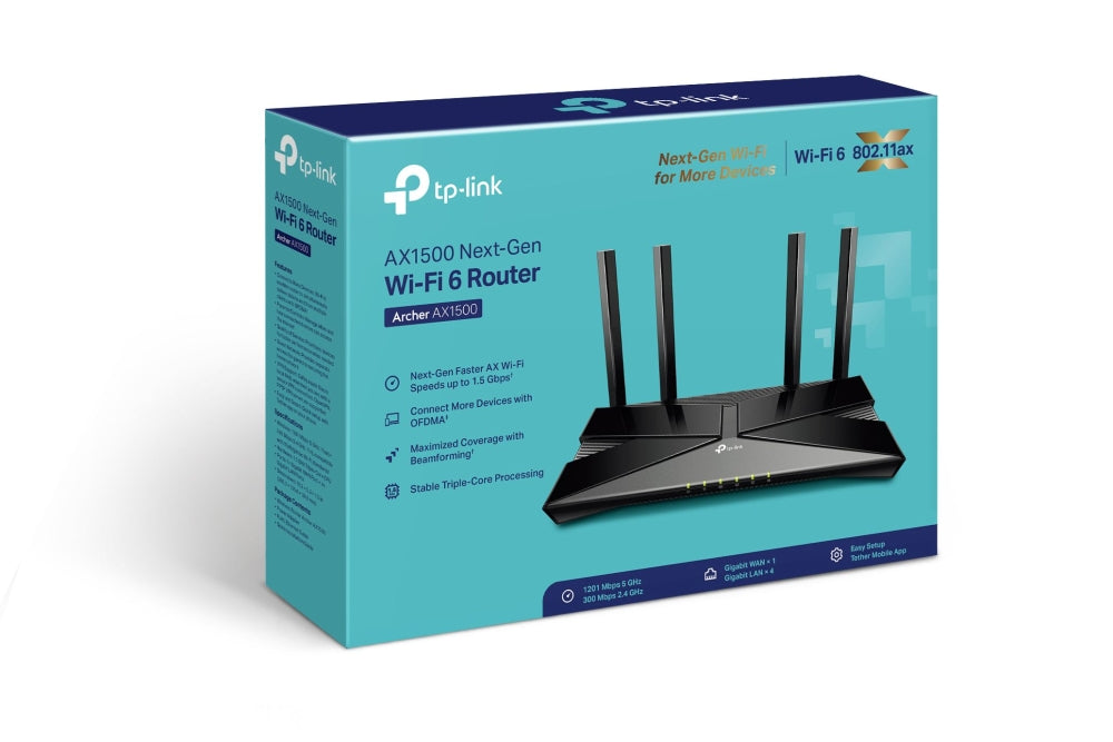 TP-Link Archer AX1500 AX1500 Wi-Fi 6 Router