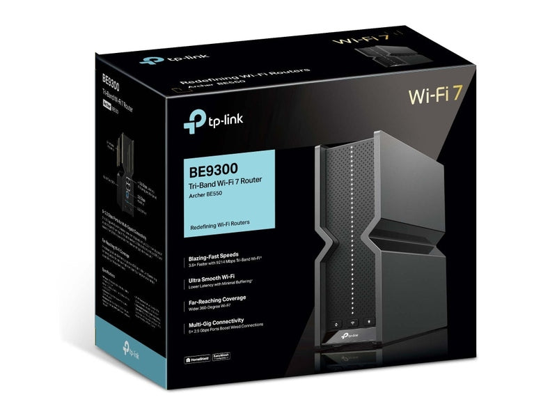 TP-Link Archer BE550 BE9300 Tri-Band Wi-Fi 7 Router